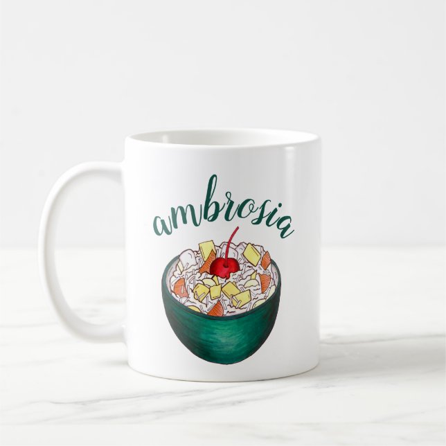 Süd Ambrosia Coconut Marshmallow Fruchtsalat Kaffeetasse (Links)