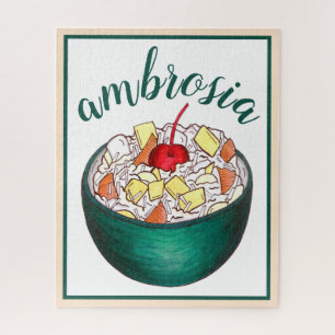 Süd Ambrosia Coconut Marshmallow Fruchtsalat Puzzle