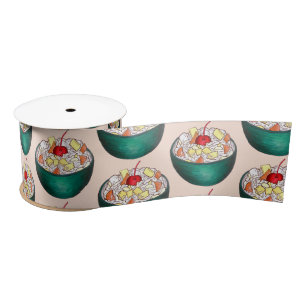 Süd Ambrosia Coconut Marshmallow Fruchtsalat Satinband