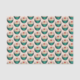 Süd Ambrosia Coconut Marshmallow Fruchtsalat Seidenpapier