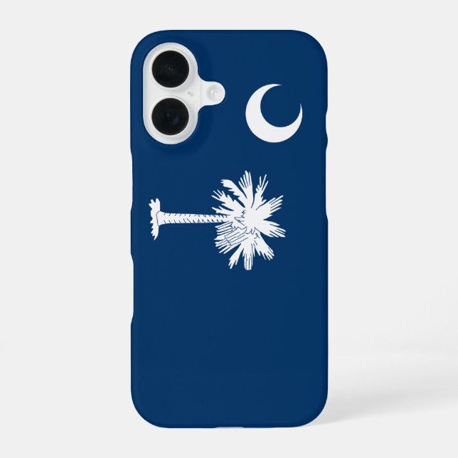 Süd-Carolina-Flagge iPhone 16 Hülle (Rückseite)