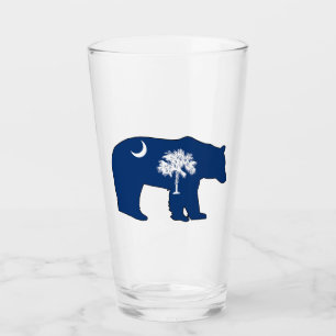 Süd-Carolina-Flaggenbär Glas