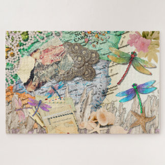Süd-Carolina-Salzwiesen-Digital-Collage Puzzle