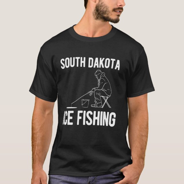 Süd-Dakota-Eisfischen T-Shirt (Vorderseite)