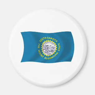 Süd-Dakota-Flaggenmagnet Magnet