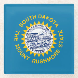 Süd-Dakota-Staatsflagge Glasuntersetzer