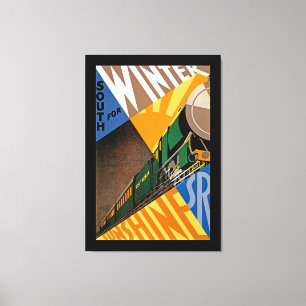 Süd für Winter Sunshine Leinwanddruck