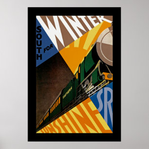 Süd für Winter Sunshine Poster