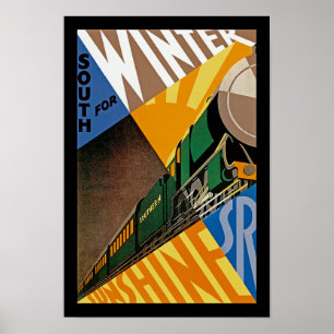 Süd für Winter Sunshine Poster