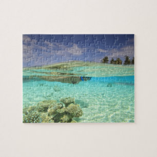 Süd-Huvadhoo-Atoll, Südmalediven, Indien Puzzle