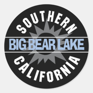 Süd-Kalifornien - Big Bear Lake Runder Aufkleber