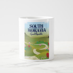 Süd-Mähren Tschechien Reiseplakat Jumbo-Tasse