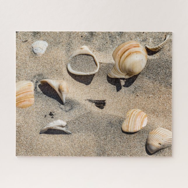 Süd-Padre-Insel, Muscheln und Sand Puzzle (Horizontal)