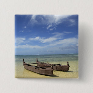 Süd-Pazifik, Französisch-Polynesien, Moorea. Button
