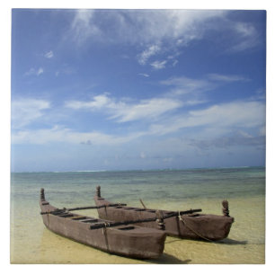 Süd-Pazifik, Französisch-Polynesien, Moorea. Fliese