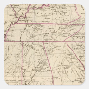 Südabschnitt Vereinigte Staaten Quadratischer Aufkleber