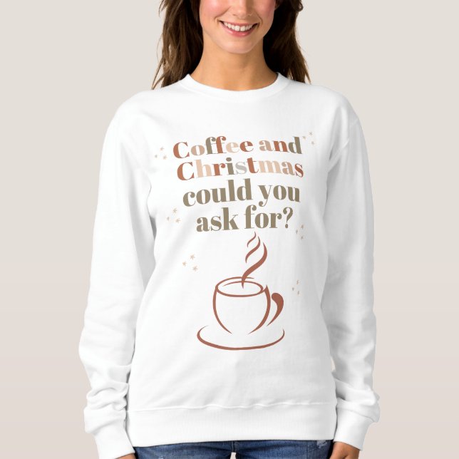 Sudadera Amantes del Café y la Navidad Sweatshirt (Vorderseite)