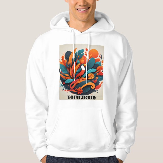 Sudadera Arte Simbólico de Equilibrio Natural Hoodie (Vorderseite)