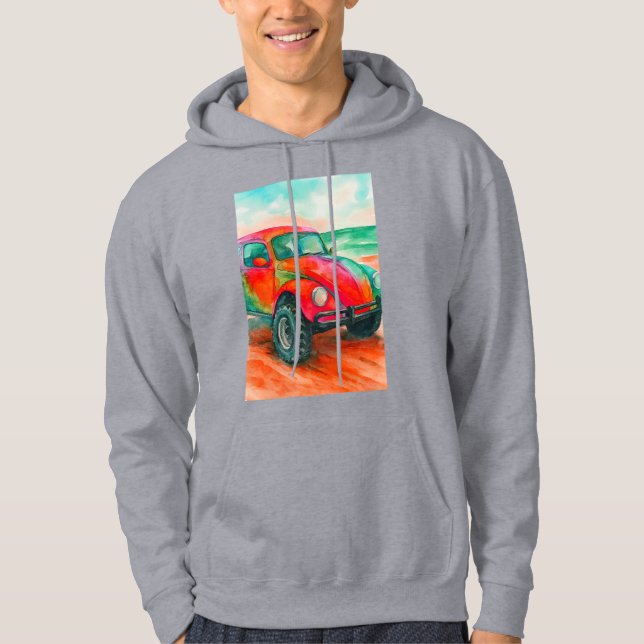 Sudadera auto en la playa  hoodie (Vorderseite)