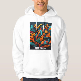 Sudadera con Arte Simbólico de Biodiversidad Hoodie