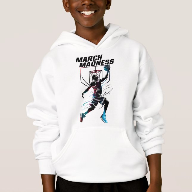 Sudadera con capucha de niño Locura del Baloncesto Hoodie (Vorderseite)