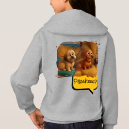 Sudadera con Capucha Perritas Hermanas Aventureras Hoodie
