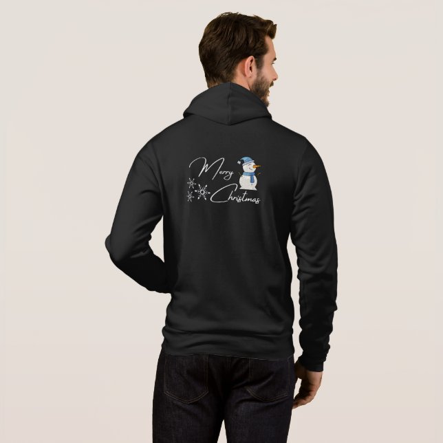 Sudadera con estampado de muñeco de nieve hoodie (Schwarz voll)