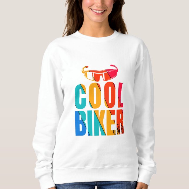 Sudadera Cool Biker y Gafas Sweatshirt (Vorderseite)