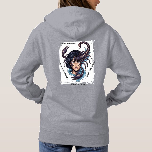 Sudadera Hoodie Lady Escorpio (Rückseite)