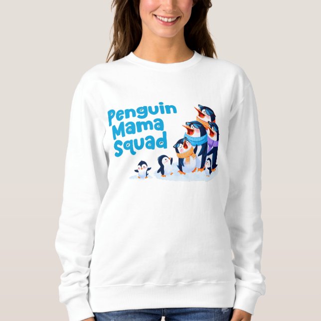 Sudadera mamá pingüina sweatshirt (Vorderseite)