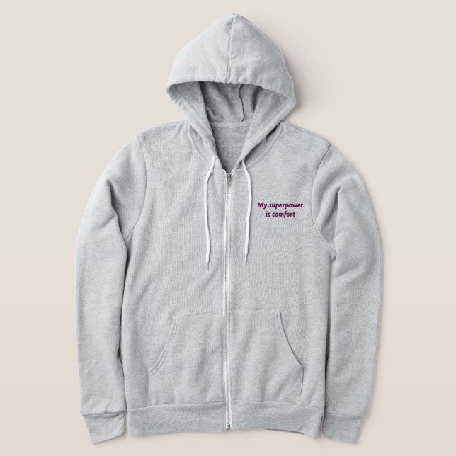 Sudadera Mujer " Mi superpoder es la comodidad" Hoodie (Ablage )