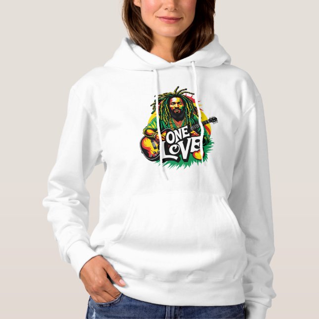 Sudadera  One Love el Rey del Reggae Hoodie (Vorderseite)