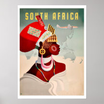 Südafrika, Afrikanerin, Vintage Flugreise