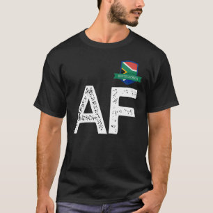 Südafrika - Buchstaben A und F der Menschenflagge T-Shirt