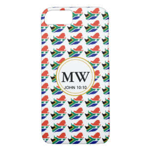 SÜDAFRIKA Christliches Monogramm Lebensabend Case-Mate iPhone Hülle