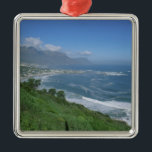 Südafrika - Clifton Beach, Kapstadt Silbernes Ornament<br><div class="desc">COPYRIGHT Bill Bachmann / DanitaDelimont.com| AF42 BBA0001.jpg| Südafrika - Clifton Beach,  Kapstadt</div>