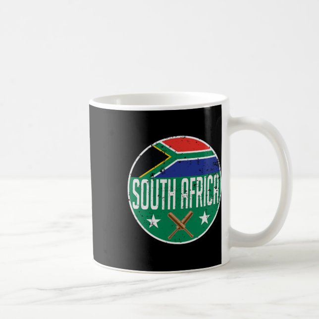 Südafrika Cricket Flag Jersey Match Turnier  Kaffeetasse (Rechts)