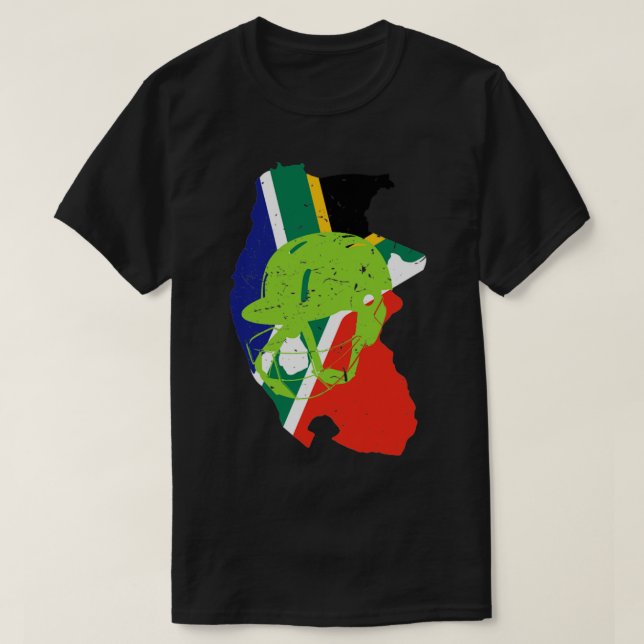 Südafrika Cricket Player Batsman Helm Design T-Shirt (Design vorne)