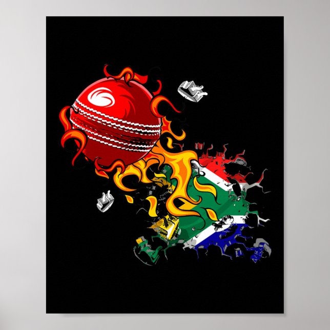 Südafrika Cricket  Poster (Vorne)