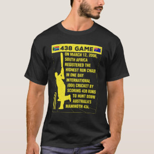 Südafrika Cricket Protea 438 Game Nostalgia Bra T-Shirt