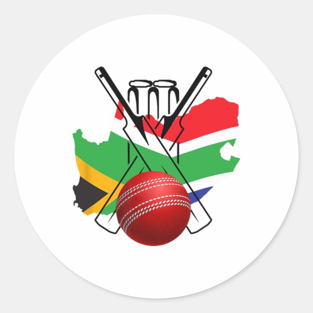 Südafrika Cricket T20 New York  Runder Aufkleber (Vorderseite)