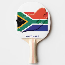 SÜDAFRIKA FLAG & MAP Personalisiert Tischtennis Schläger