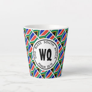 SÜDAFRIKA FLAG Patriotic Customizable Milchtasse