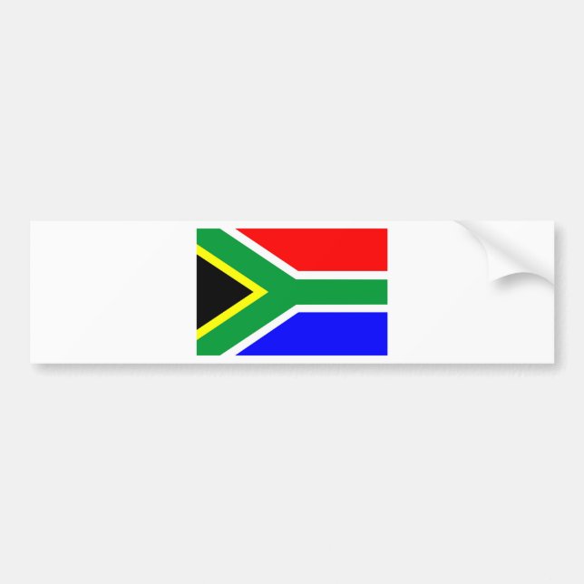 Südafrika-Flagge Autoaufkleber (Vorne)