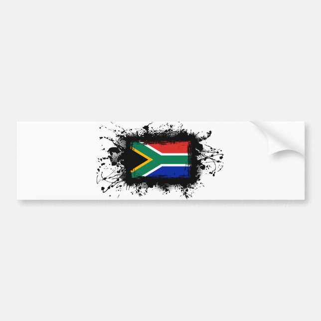 Südafrika-Flagge Autoaufkleber (Vorne)