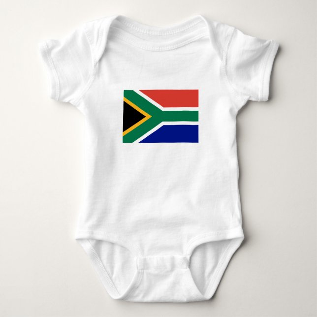 Südafrika-Flagge Baby Strampler (Vorderseite)