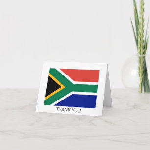Südafrika-Flagge Dankeskarte