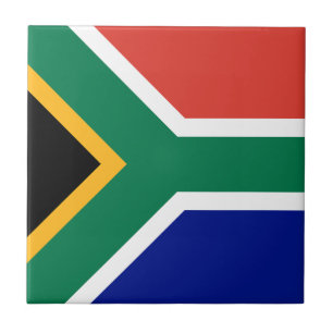 Südafrika-Flagge Fliese
