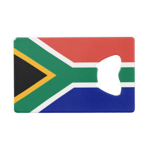 Südafrika-Flagge Geldbeutel Flaschenöffner