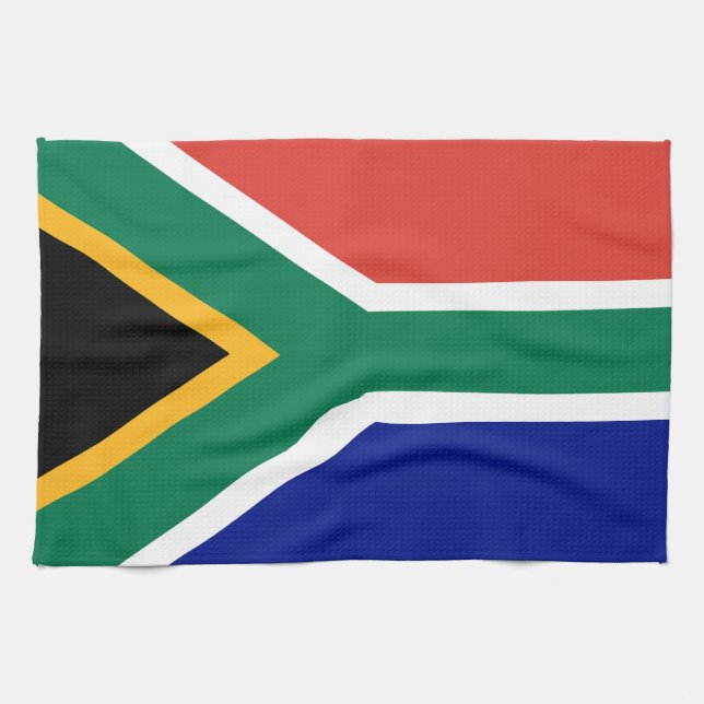 Südafrika-Flagge Geschirrtuch (Horizontal)